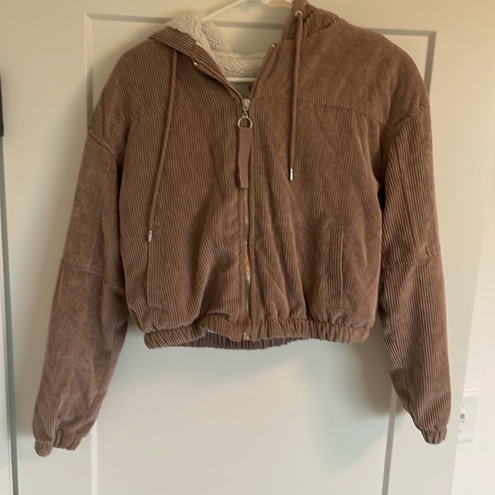 Cropped corduroy jacket